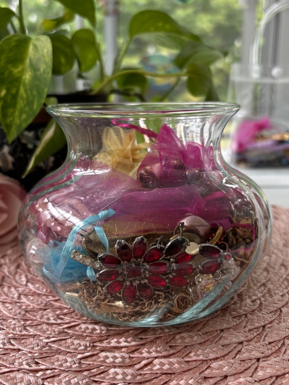 Mystery Jewelry Jar with over 1lb of Wearble Pieces